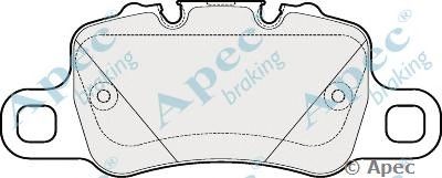 APEC BRAKING pad2020 -  Комплект тормозных колодок, дисковый тормоз
